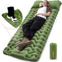 KingCamp Sleeping Pad for Camping, Inflatable Sleeping Pad Ultralight Connectable Camping Mattress with Pillow Built-in Foot Pump for Backpacking Hiking Tent Cot ( )