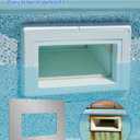 Stainless Steel Wide Mouth Pool Skimmer Wall Repair Panel Kit 18.75" W x 12.25" H, Pool Skimmer Repair Kit Compatible with Hayward SP1091WM Hydrotools 8939 Swimline JED Jacuzzi Pacfab