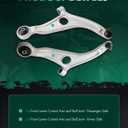 SCITOO 2pcs Front Suspension Kit Lower Control Arm and Ball Joint fit for Hyundai Azera 2015-2017 for Hyundai Sonata 2011-2015 for Kia Optima 2011-2016