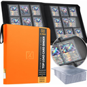 X PRO Top Load Card Binder - Compatible with Top-loading Card Cases - Fits 252 | 20 Premium Loaders Included | 9-Pocket Ringless Double-Sided Pages | Storage for TCG & Sports Cards