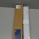 Joydeco 100% Blackout Roller Shades Cordless Blinds for Windows, Free-Stop Shades, UV Protection, Natural Woven Blinds for Home and Office, Light-Proof Aluminum Cover (White, 15" W x 48" H)