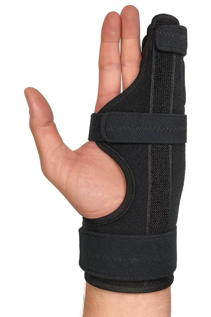 Metacarpal Finger Splint Hand Brace | Little Pinky Finger Splint For Boxer Fractures l Broken Ring or Hands Cast |Trigger Immobilizer Straightener l Ulnar Gutter Support | Boxer Brace LEFT S/M