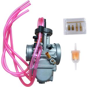 Motorcarb Air Striker Carburetor for Keihin PWK 38mm for Yamaha YZ250 Suzuki RM125 RM250 Honda CR250 CR500 Kawasaki KX125 KX250 Carb (Grey)