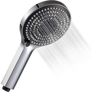 OFFO Handheld Shower Head, 6-Mode High Pressure Handheld Sprayer High Flow Large Powerful Boosting Handheld Showerhead for Low Water Pressure, Chrome Finish