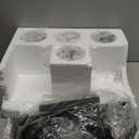 4 Light Bathroom Vanity Light, Oil Rubbed Bronze Bathroom Light Fixtures Over Mirror, Farmhouse Vanity Light with Clear Glass Shade