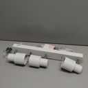 Plug-in Track Lighting LED, Track Light Fixtures Ceiling, White 3-Light Ceiling Lights for Kitchen, 3 Way Spotlight with Cord, Rotatable Wall Mount Light Head for Bedroom Hallway, Bulb Not Included 