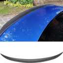KHK Spoiler Compatible with F30, MP Style Rear Spoiler, Carbon Fiber Pattern ABS Material Rear Wing Compatible with 2013-2018 BMW 3 Series F30 Sedan / F80 M3 Sedan (Contoured Base Style)