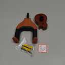 Guitar Wall Mount, Auto Lock Guitar Wall Hanger Guitar Holder Hard Wood Base in Guitar Shape Guitar Hook for for Acoustic, Electric, Classical, Bass Guitars, Guitar Accessories (Brown)