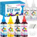 DTF Ink 100mlx6 for ET-8550, ET-2850 L1800, R1390, I3200, XP600, XP-15000, DX5 DX7, TX800, L800, 1430, P400,Heat Transfer Ink Conversion Kit Refill for All DTF Printers,for DTF Film