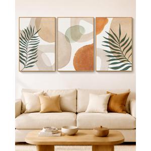 HesenDot 24x36in Abstract Botanical Large Framed Wall Art for Living Room