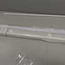No Drill Cordless Vinyl Mini Blinds,White,30.5" W x 48" H