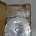 Acrylic Wedding Table Numbers 1-15 with Stands,4.8"Round Mirror Silver Table Number Signs and Holders for Wedding Reception, Party, Event, Centerpiece Decoration