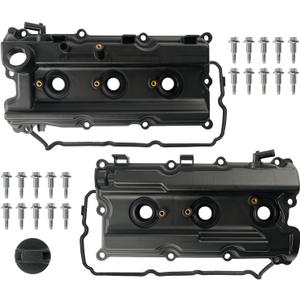 LEMASSON Pair Left Right Engine Valve Covers Compatible with 2005-2019 Nissan Frontier 2005-2015 Xterra 2005-2012 Pathfinder 2012-2019 NV1500 NV2500 NV3500 4.0L Replace 13264-EA200 13264-EA210