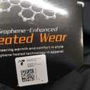 Graphene Women Heated Jacket 12V Fast Charge 18400mAh Large Capacity (Black, M)