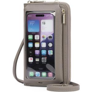 GOIACII Phone Purse Crossbody Bags for Women Small Travel Wallet Touch Screen RFID Blocking