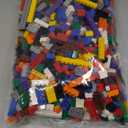Play Platoon 1100 Pieces Building Bricks Set - 10 Classic Color Blocks - Bulk Building Blocks Compatible with Major Brands - 14 Different Shape Bricks - Includes Wheels, Tires, Axles, Windows & Door