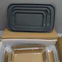 6-Piece Deep Glass Baking Dish Set with Plastic lids,Rectangular Glass Bakeware Set with Lids, Baking Pans for Lasagna, Leftovers, Cooking, Kitchen, Freezer-to-Oven and Dishwasher, Gray