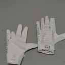 Nxtrnd G1 Youth Football Gloves, Kids Sticky Receiver Gloves (White), Size: Youth Large