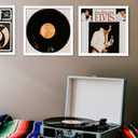 Fxojyvo Vinyl Record Frame for the Wall Display Album Cover, White 12.5 x 12.5 Frame for any 12 Inch LP Record with Cover - 2 Packs/White