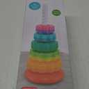 Baby Spinning Stacking Toys for Toddlers 1-3, Rainbow Ring Stacker Montessori Toys for Babies 6-12 Months, 1 2 3 One Year Old Girl Boy Christmas Birthday Gifts, Autism Sensory Learning Toy