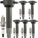 UF502 Ignition Coil Pack 4606869AA and Iridium Spark Plugs 7781 Set Of 12 Fit For Chrysler 300,Sebring,Town&Country,Pacifica 2006-2010&Dodge Charger,Nitro,Journey,Challenger,Magnum 2006-2011 3.5L 4.0L