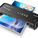 Bonsaii Laminator, 9 Inch Thermal Laminator Machine with Never Jam Technology for Doc/Posters/Photo, Personal Laminating Machine Simple Convenient for Home, Office and School Black