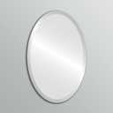 OVALCREST - 16" x 20" Clare Oval Frameless Mirror with Premium Beveled Edge | Frameless Bathroom Mirror | Modern Home Dcor, Elegant Design for Bathrooms, Bedrooms & Hallways  Easy Installation