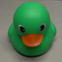 Honoson 6.89 Inch Giant Rubber Duck Big Rubber Duck Large Duckling Bath Toy with Squeaky Sound for Summer Baby Shower Birthday Party Favor Gift(Green)