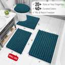 Arotive Luxury Bathroom Rugs 45x27, Extra Soft Thick Absorbent Shaggy Chenille Bath Rugs, Non-Slip Machine Wash Dry, Bath Mats for Bathroom Floor, Tub and Shower, Home Decor Accessories, Peacock Blue