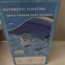 Pool Skimmer-Above Ground Pool Skimmer,Floating Pool Surface Skimmer,Pool Accessories-Clean Debris Basket, Automatic Floating,Compatible with Various Swimming Pools, (Turquoise)