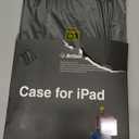 Antbox Case for iPad (A16) 11th Generation 11'' 2025/iPad 10th Generation 10.9'' 2022 with Built-in Pencil Holder Auto Sleep/Wake Function PU Leather Smart Cover (Black)