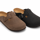 2 Pcs, Birkenstock Boston Classic Arch Clog, Black And Brown Leather,46 M EU