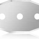 03-1654 Stainless Steel Smitty Plate, 8-Inch Center, Three Hole Shower Wall Cover