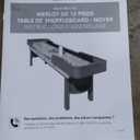 Hathaway Merlot 12 Foot Shuffleboard Table for Family Game Room - with Lacquer Coated Playfield, Built-in Scorer and Cabinet, Climate Adjusters, Leg Levelers, 8 Pucks, Brush, and Wax - Walnut Finish