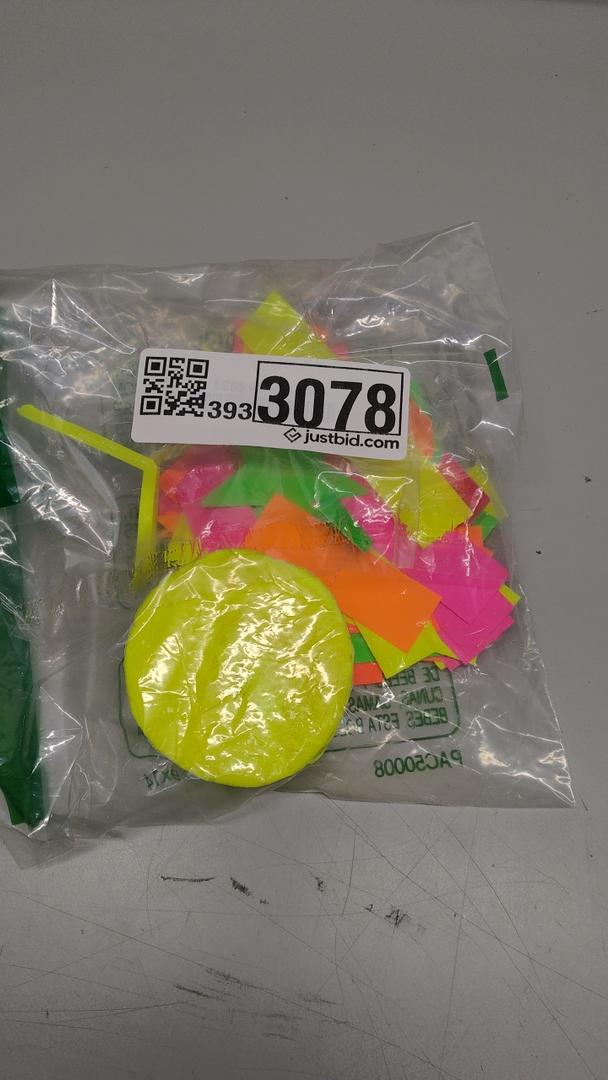 Fun Party Kit Neon Streamer Decorations Glow Crepe Paper Streamers
