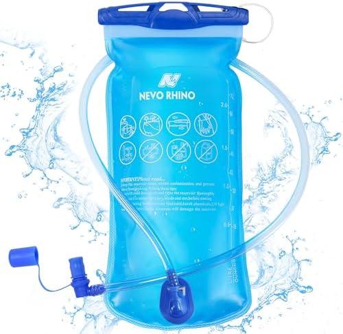 N NEVO RHINO Hydration Bladder1.5L- 2L-3L Leak Proof Water Reservoir, BPA -Free Water Pouch, Water Bladder for Hydration Pack, Hiking Backpack