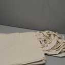 Carbrea 12 Pack Canvas Tote Bag - Lightweight Thin Tote Bags Bulk Blank Shopping Reusable Grocery Bags for DIY Gift Sublimation Activity - Beige (Medium)