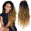 Faux Locs Crochet Braid Hair Bohemian Locs 24 Inches Synthetic Dreads Ombre Braiding Hair Afro Dreadlock 1B/27