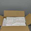 Wisuce Bamboo Under Bed Storage Containers Underbed Organizer with Wheels with Large Dust Bag, Sturdy Wood Rolling Under the Bed Shoe Storage Organizer Drawer 2 Packs (White, Long), 2 Packs (33.07"×16.54"×7.6")