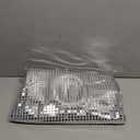 54 x 108 Inches Disco Party Tablecloth Mirror Silver Foil Table Cloth Glitter Metallic Tablecover Sparkle Table Runner for 70s 80s Disco Dance Party Wedding Home Decorations