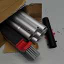 Swimming Pool Brush with Pole - 17.5" Wall Brush with 10FT Adjustable Aluminum Pole, Nylon Bristles, Curved Ends, EZ Clip Handle, Pool Brush for Cleaning Walls, Tiles & Floors