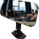 Cubicle Accessories Acrylic Desk Mirror Office Cubicle for Cubicle Desk Computer PC Monitor to See Behind You,Stick-on Convex Mirror for Car Personal Safety (1 Pack - 6.69" x 2.98")