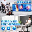 Putnen Under Desk Elliptical Machine, Electric Elliptical Leg Exerciser for Seniors with 12 Adjustable, Portable Quiet Elliptical Exercise Machine, Seated Pedal Exerciser with Remote Control