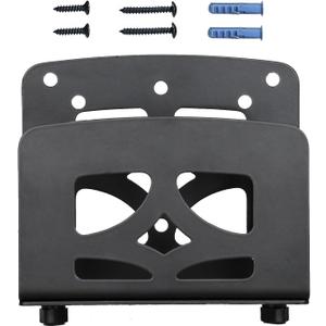 Adjustable Small Device Holder, Wall Mount or VESA Mount Streaming Media Player Stand for WII, Switch, Laptop, PC, PS4, Cable Boxes, Modems,Router,Power,mini pc,Mac mini,OptiPlex MFF etc.