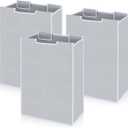 3 Pcs Large Laundry Sorter Replacement Bags, Hamper Cart Removable Replacement Laundry Storage Organizer Bag Hamper Liner for Dirty Clothing, Gray 15" x 8.7" x 22.4"