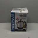 Farberware Electric Coffee Percolator, FCP240, Stainless Steel Basket, Automatic Keep Warm, No-Drip Spout, 4 Cup, Black/Silver