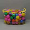 Ball Pit Balls Phthalate Free BPA Free Crush Proof Plastic - 7 Bright Colors in Reusable Play Toys for Kids with Storage Bag
