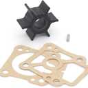 QuickMarine 8037481 Water Pump Impeller Service Kit for Mercury Marine 8 9.8 9.9 HP Outboard Motor Replacement 47-8037481 Sierra 18-8920 with Gasket and Key Pin