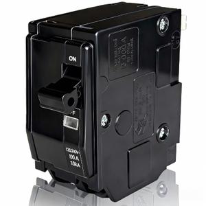 2-Pole 100 Amp Circuit Breaker, Compatible with QO2100, for QO Load Centers, CSED & NQOD Panels, Plug-On Type, 120/240V, Thermal Magnetic Protection