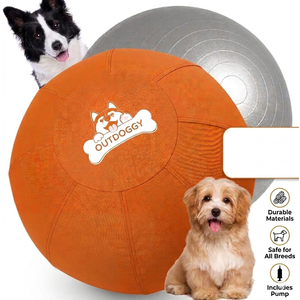 Herding Ball for Dogs 18 Inch - Dual-Layer Heavy Duty Herding Ball for Australian Shepherds, Border Collies & Corgis | Outdoor Herding Toy for Small/Medium Dogs - Backyard Training and Play Case